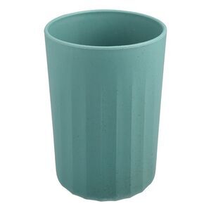 Bathroom Smooth Lines Wheat Straw Toothpaste Tumbler Deep Green 4.09''x2.80''